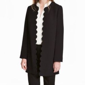 H&M Scalloped Coat